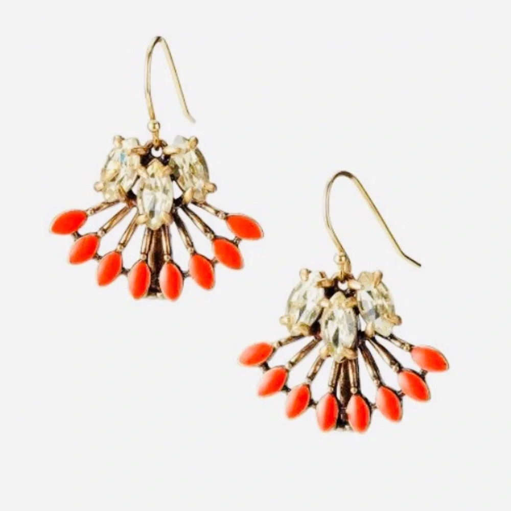 Stella & Dot | Versatile 2-in-1 Coral Cay Dainty/Chandeliers Retired Ear… - Picture 4 of 7
